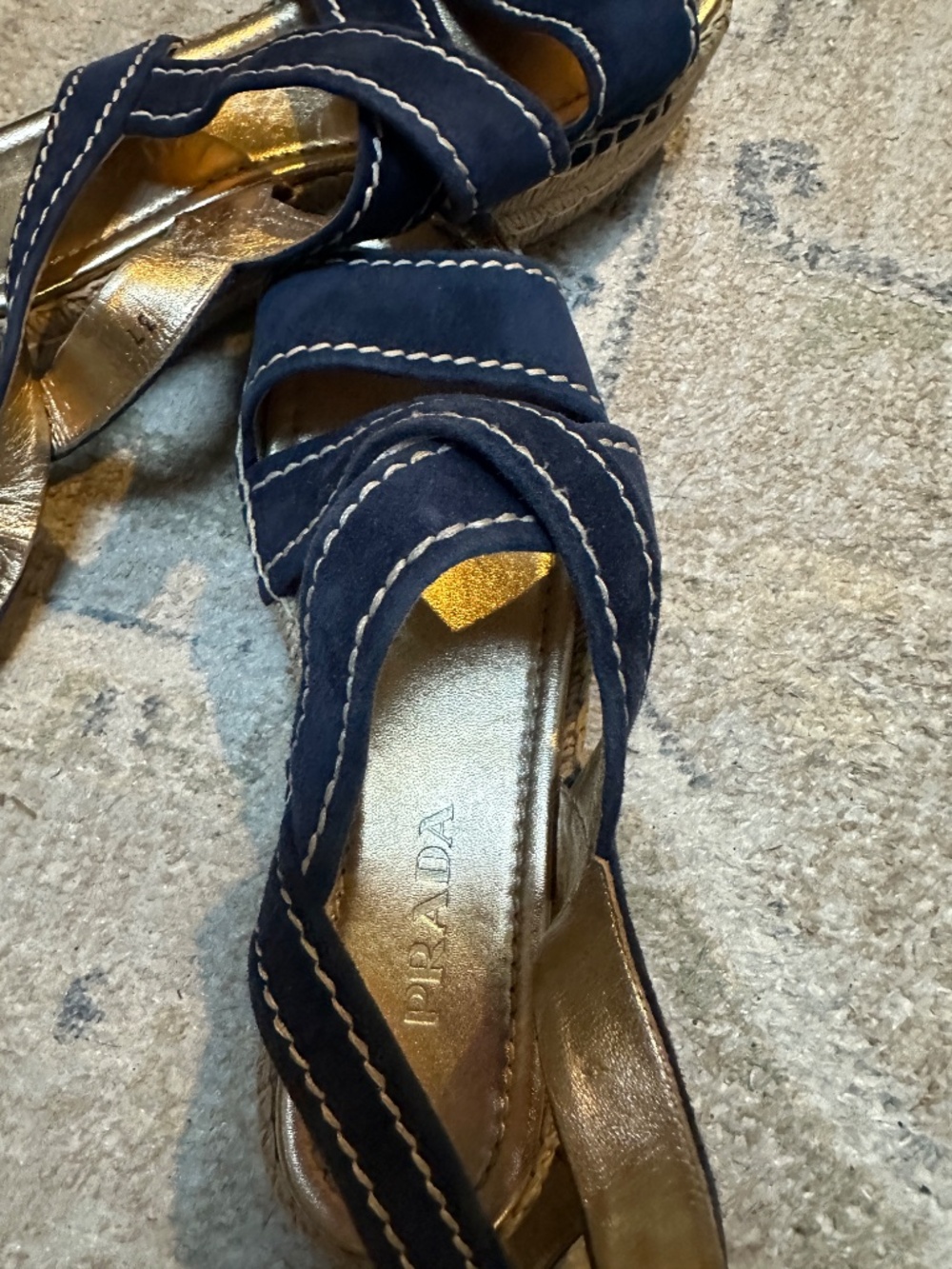 Prada crisscross suede espadrille - Picture 2 of 3